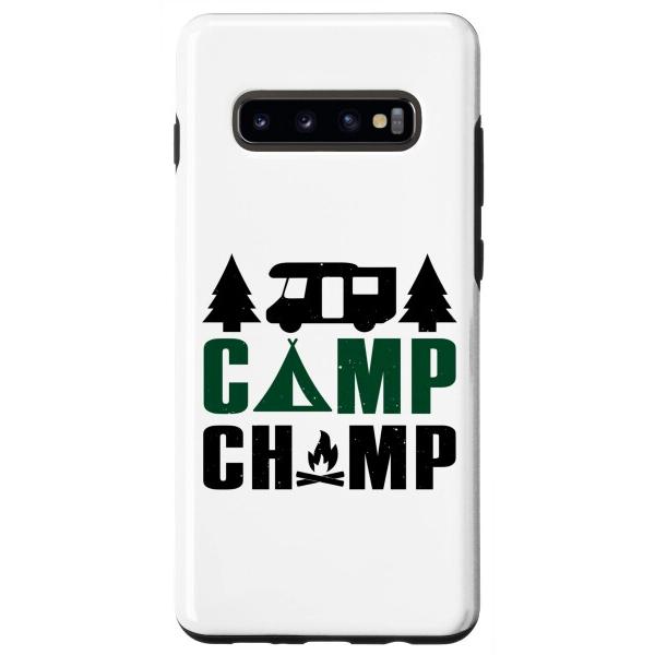 Galaxy S10+ キャンプ チャンピオン米国のキャンプをする人のためにキャンパーシャツ スマホ...