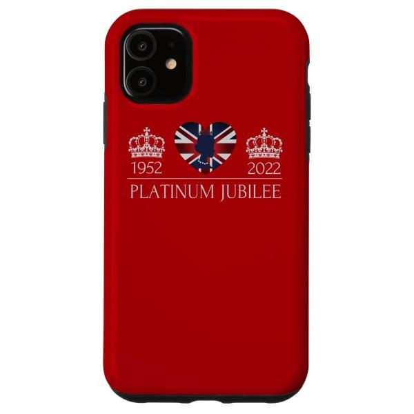 iPhone 11 エリザベス女王プラチナジュビリー70年イギリス国旗 スマホケース