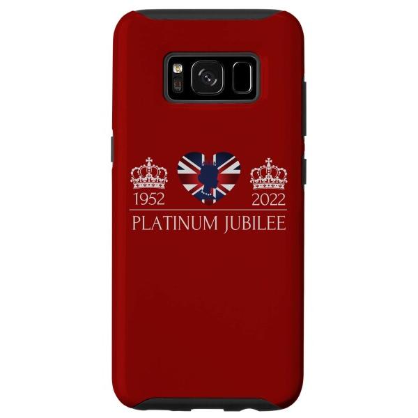 Galaxy S8 エリザベス女王プラチナジュビリー70年イギリス国旗 スマホケース