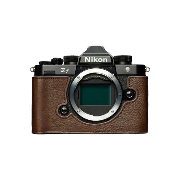 TP Original Nikon Zf 用 ボディーハーフケース ダークブラウン