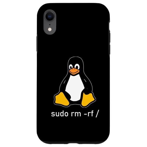 iPhone XR タックスLinuxペンギン-sudorm-rf/コンピューターサイエンスコンピュ...