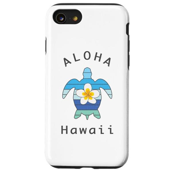 iPhone SE (2020) / 7 / 8 アロハ ハワイ ハワイアン ウミガメ プルメリア ...