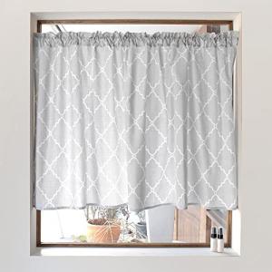 スタイルデコール(STYLE Decor) カフェカーテン 綿100% (72cm×142cm)スタンダードタイプ モロッコパター