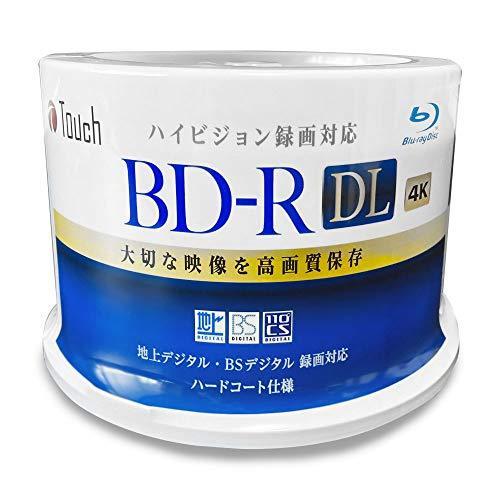 Touch(E-セレクト) BD-R DL 50GB 50枚 ブルーレイ ディスク 片面2層 4k ...