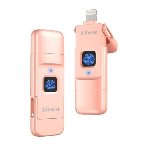 Zibassi MFI認証取得 指紋認識 iPhone用USBメモリ64GBスマホ usbメモリUS...