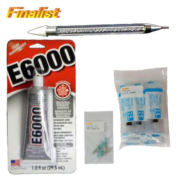 社交ダンス ラインストーン貼り付け 4点セット E6000 1oz 初心者キット｜接着剤 ワックスペ...