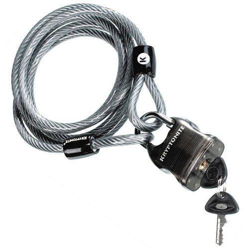 KRYPTONITE クリプトナイト クリプトフレックス 818ケーブル＆パッドロック LKW124...