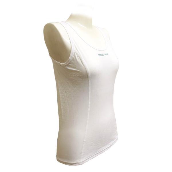 FREEZE TECH フリーズテック 冷却インナーシャツ ノースリーブ ホワイト Women S