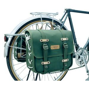 オーストリッチ DLX サイドバッグ グリーン(帆布) 自転車 サイド