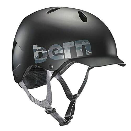 bern バーン キッズ ヘルメット 自転車 BANDITO カモ ロゴ マット ブラック M/L