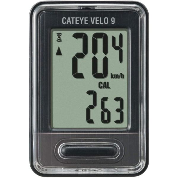 キャットアイ CAT EYE サイクルコンピューター VELO9 ブラック CC-VL820 スピー...