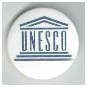 缶バッジ（ユネスコ/UNESCO）