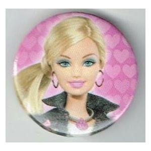 缶バッジ（バービー（顔））