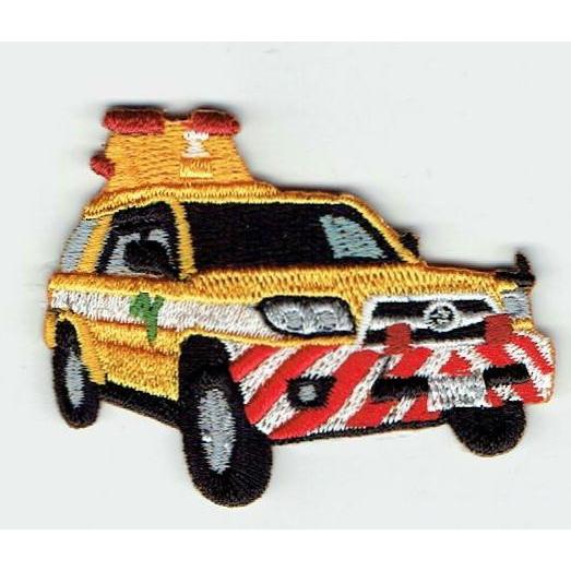 刺繍アイロンワッペン（ハイウェイパトロールカー）