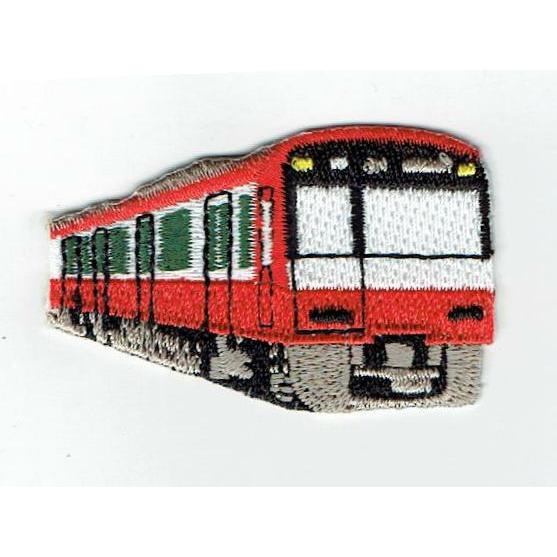 刺繍アイロンワッペン（電車（赤））