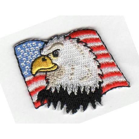 刺繍アイロンワッペン（イーグル星条旗）