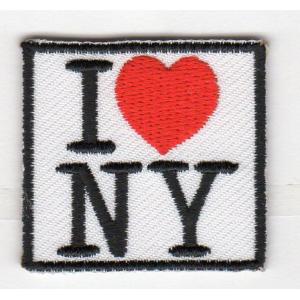 刺繍アイロンワッペン（Ｉ ラブ ＮＹ）