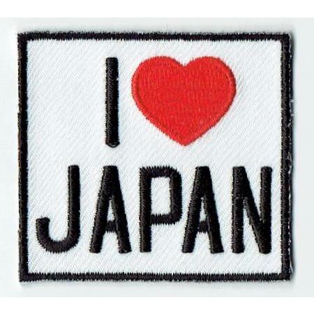刺繍アイロンワッペン（IラブJAPAN）