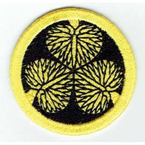 刺繍アイロンワッペン（徳川家紋）