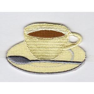 刺繍アイロンワッペン(コーヒーカップ)の商品画像