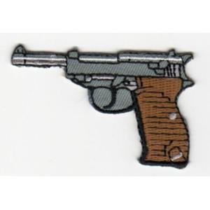 刺繍アイロンワッペン（ピストル/拳銃）