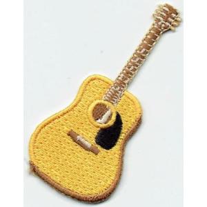 刺繍アイロンワッペン楽器（ギター（アコースティック））