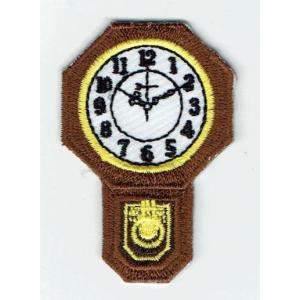 刺繍アイロンワッペン(掛時計/掛け時計)の商品画像