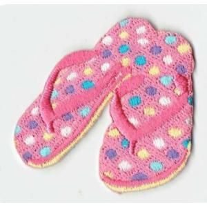 刺繍アイロンワッペン（ビーチサンダル）