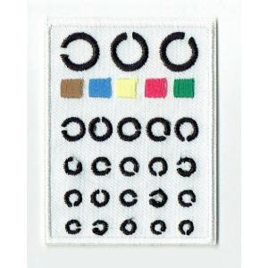 刺繍アイロンワッペン（視力検査表）