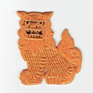 刺繍アイロンワッペン(シーサー)の商品画像