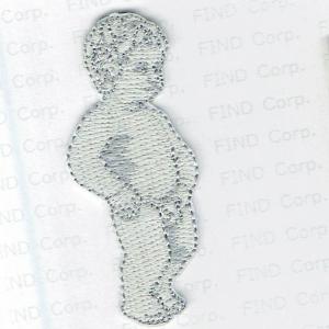 刺繍アイロンワッペン(小便小僧)の商品画像