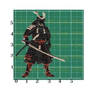刺繍アイロンワッペン(武士)の詳細画像1