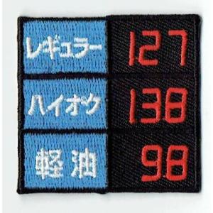 刺繍アイロンワッペン（ガソリン価格）
