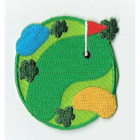 刺繍アイロンワッペン（ゴルフコース）