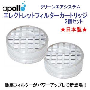 アポロ apollo electret filter cartridge エレクトレットフィルター カートリッジ ２個セット (永久帯電）フィルター ★日本製★｜find