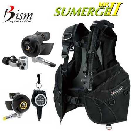 期間限定クーポン 23番 Bism ダイビング 重器材セット  ビーイズム BCD サマージ マーク...