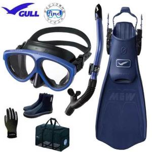 GULL（ガル） ダイビング 軽器材 4点セット ミュー・サイファー フィン