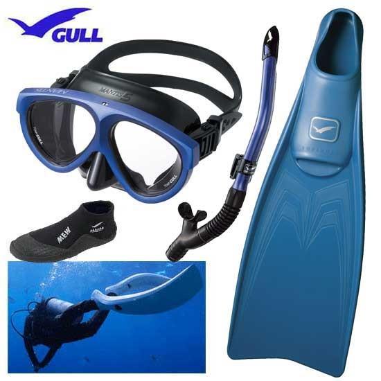 GULL ガル スーパーミュー セット ダイビング 軽器材セット 4点 マンティス5 カナール/レイ...