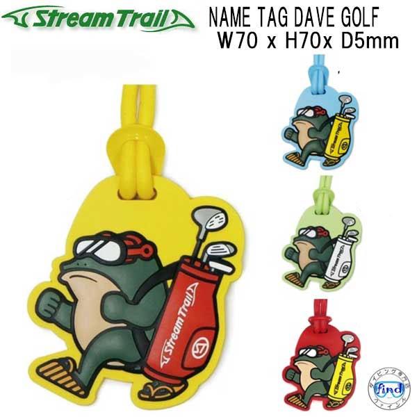 ストリームトレイル NAME TAG DAVE GOLF ネームタグ デイブ ゴルフ バゲージタグ ...