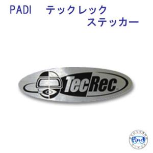 PADI  50108 TEC REC テックレックステッカー　　　