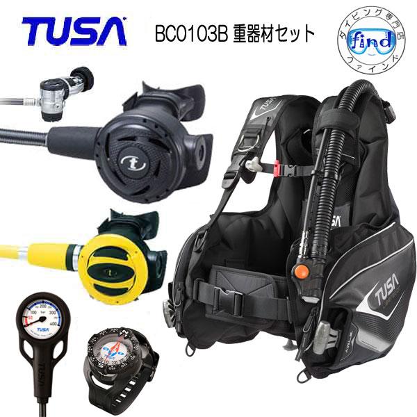 ダイビング TUSA 重器材 セット 5番  BCD BCJ0103B RS1103J SS20 S...