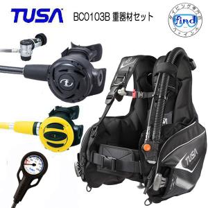 ダイビング TUSA 重器材 セット 5番A  BCD BCJ0103B　レギュ　RS1103J　オクト SS20  ゲージ SCA-150 ツサ スキューバ