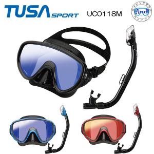 2024新商品 マスクスノーケル 2点セット TUSA SPORT UC0118M 大人用 ツサスポーツ シュノーケル フリーダイビング　素潜り｜ダイビング専門店ファインド