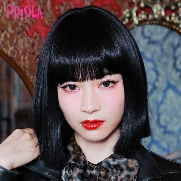 プリシラ オールウィッグ【エッジブラントボブ】A-704耐熱 (送料無料) PRISILA フルウィ...