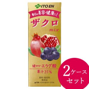 伊藤園 ザクロmix 200ml×48本 (24本×2ケース) 紙パック (送料無料) ザクロ ざく...