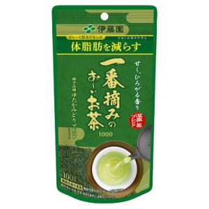 伊藤園 一番摘みのお〜いお茶 1000 ゆたかみどりブレンド 100g 機能性表示食品 (メール便送...