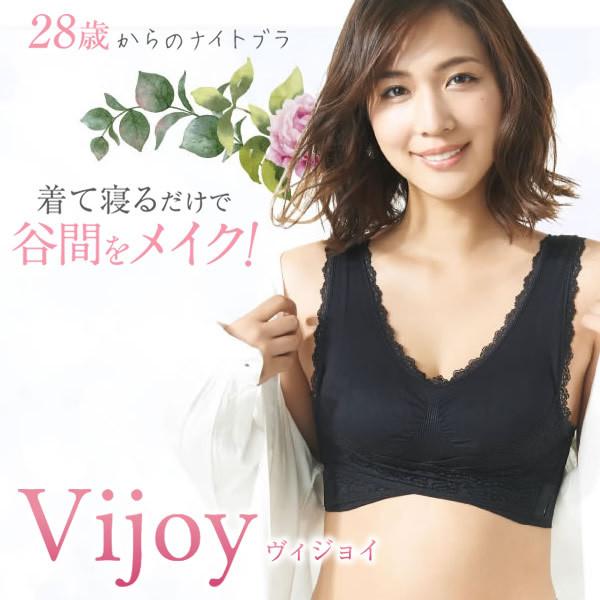 新商品 Vijoy ヴィジョイ 28歳からのナイトブラ (メール便送料無料) バスト 補正ブラ ナイ...