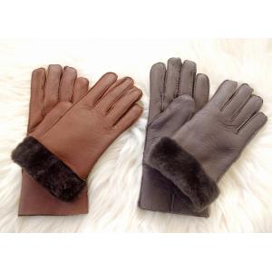 新作 ハンドメイド 本革ムートンミトン手袋 人気の2カラー 自信作