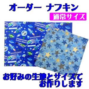 ナフキン オーダー ハンドメイド (生地とサイズが選べる給食ナフキン・通常サイズ) キッズ 給食 ランチクロス ランチョンマット ランチマット ※送料目安：1