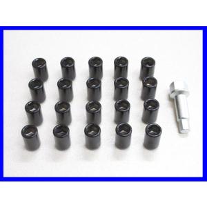 日本製 P1.5 外径20φ 小径特殊ナット ブラック 20個 +アダプターつき ワーク マイスター...